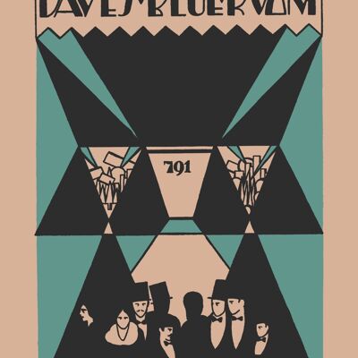 Daves Blue Room, New York 1930er Jahre - A3 (297 x 420 mm) Archivdruck (ungerahmt)