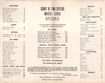 Cour des deux soeurs Mardi Gras, Nouvelle-Orléans des années 1950 - A2 (420x594mm) impression d'archives (sans cadre) 2