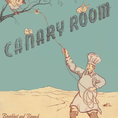Canary Room, Hotel Last Frontier Las Vegas 1940s - A3+ (329x483mm, 13x19 inch) Archival Print (Unframed)