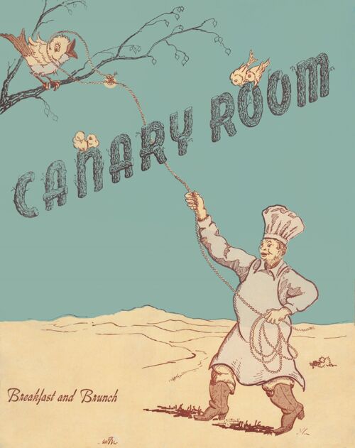 Canary Room, Hotel Last Frontier Las Vegas 1940s - 50x76cm (20x30 inch) Archival Print (Unframed)