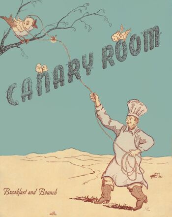 Canary Room, Hotel Last Frontier Las Vegas des années 1940 - 50 x 76 cm (20 x 30 pouces) impression d'archives (sans cadre) 1