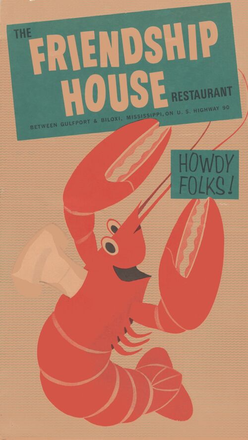 Friendship House, Biloxi 1960s - A3 (297x420mm) Archival Print (Unframed)