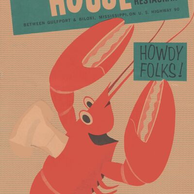 Friendship House, Biloxi 1960 - A3 + (329x483 mm, 13x19 pulgadas) Impresión de archivo (sin marco)