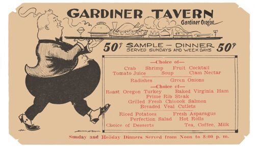 Gardiner Tavern, Gardiner, Oregon 1920s - A3+ (329x483mm, 13x19 inch) Archival Print (Unframed)