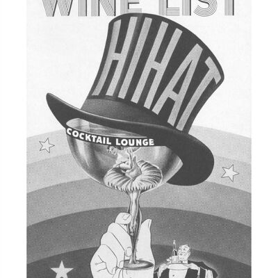 Hi Hat Cocktail Lounge, Ambassador Hotel, Washington D.C. 1930s - A3+ (329x483mm, 13x19 inch) Archival Print (Unframed)