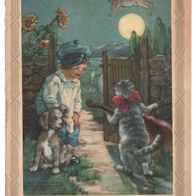 Cat 'N Fiddle, Portland OR circa 1920 * - Impresión de archivo A4 (210 x 297 mm) (sin marco)