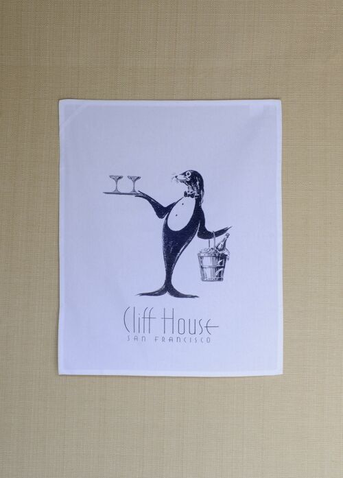 Cliff House, San Francisco, 1930s Menu Art Towel