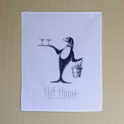 Cliff House, San Francisco, 1930 Menu Art Towel