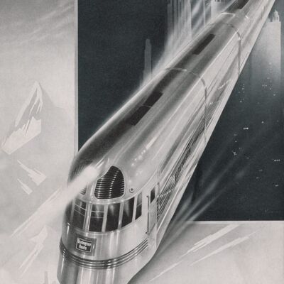 Burlington Zephyr, 1943 - Impresión de archivo A3 (297x420 mm) (sin marco)