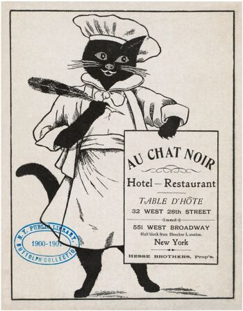 Au Chat Noir, New York 1900 - A3+ (329x483mm, 13x19 pouces) Impression d'archives (Sans cadre) 1