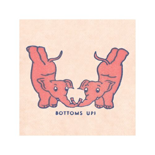 Bottoms Up Pink Elephants, San Francisco, 1930s [Square Prints] - 21x21cm (approx. 8x8 inch) Archival Print (Unframed)