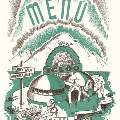 The Igloo, Seattle anni '40 - A4 (210 x 297 mm) Stampa d'archivio (senza cornice)