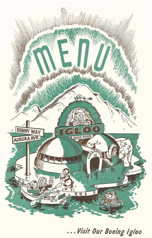 The Igloo, Seattle 1940s - A3+ (329x483mm, 13x19 inch) Archival Print (Unframed)
