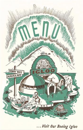 L'igloo, Seattle des années 1940 - A2 (420x594mm) impression d'archives (sans cadre) 1
