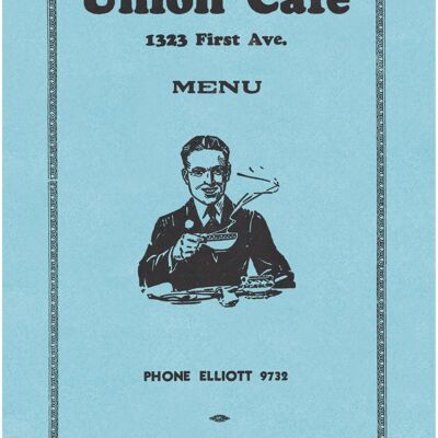 Union Cafe, Seattle 1930er Jahre - A4 (210 x 297 mm) Archivdruck (ungerahmt)