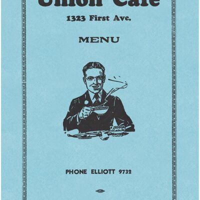 Union Cafe, Seattle, década de 1930 - A3 + (329x483 mm, 13x19 pulgadas) Impresión de archivo (sin marco)