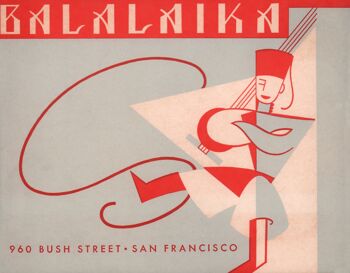 Balalaika, San Francisco des années 1950 - A4 (210x297mm) impression d'archives (sans cadre)