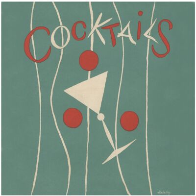 Cocktails, Hotel New Yorker anni '50 - Stampa d'archivio 12 x 12 pollici (senza cornice)