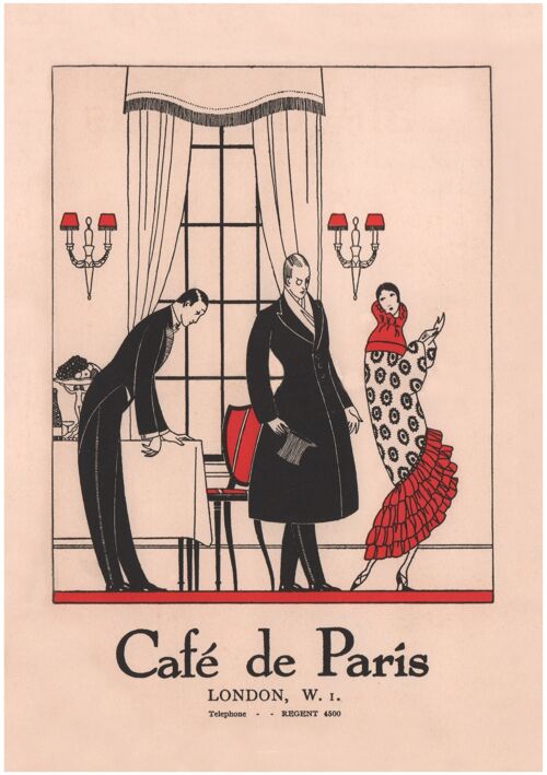 Café De Paris, London 1920s - A4 (210x297mm) Archival Print (Unframed)