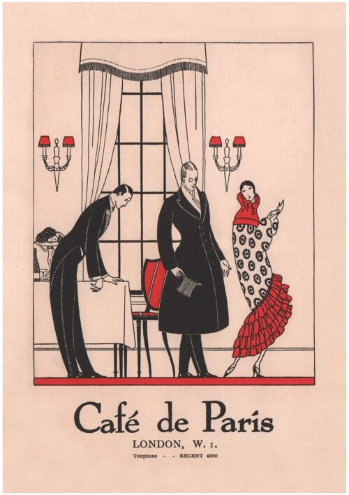Café De Paris, London 1920s - A2 (420x594mm) Archival Print (Unframed)
