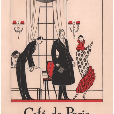Café De Paris, Londra 1920 - 50x76 cm (20x30 pollici) Stampa d'archivio (senza cornice)