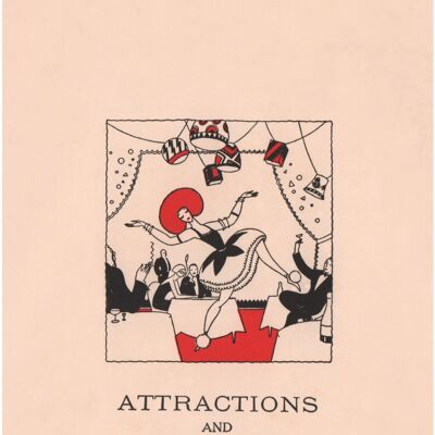 Café De Paris Attractions, London 1920s - A1 (594x840mm) Archival Print (Unframed)