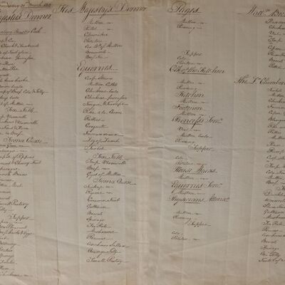Dîner du roi George III et de leurs majestés, 31 mars 1813 - tirage d'archives 50x76cm (20x30 pouces) (sans cadre)