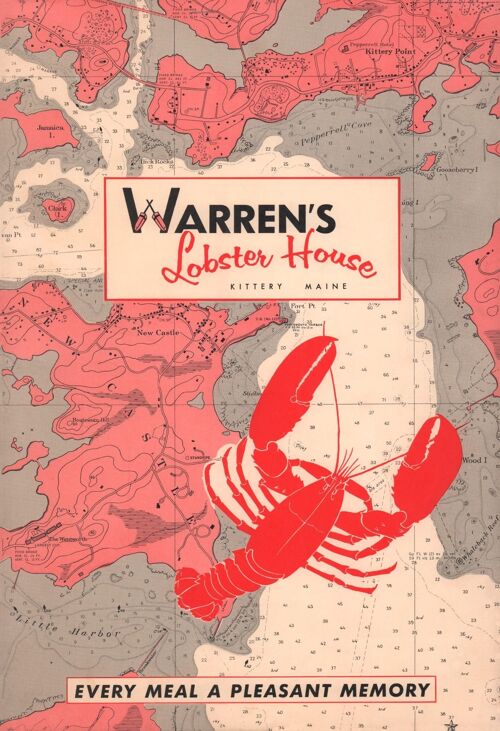 Warren's of Kittery, Maine, 1960s - A4 (210x297mm) Archival Print (Unframed)