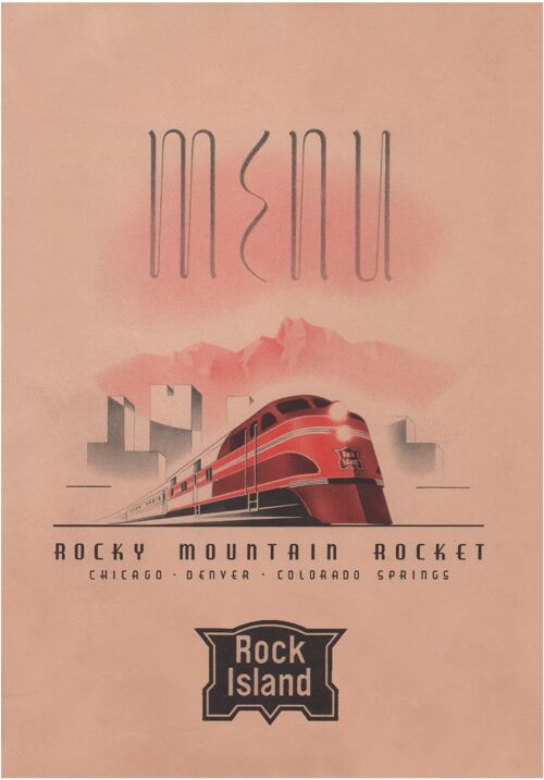 Rock Island Rocky Mountain Rocket, 1940s - A3+ (329x483mm, 13x19 inch) Archival Print (Unframed)