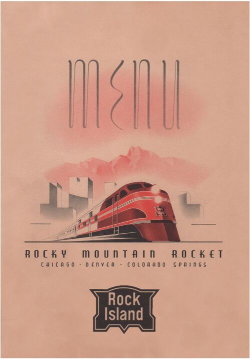 Rock Island Rocky Mountain Rocket, 1940s - A2 (420x594mm) Archival Print (Unframed)