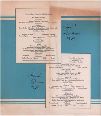 John Held Jr New Haven Railroad "Parlant de nourriture" 1932 - A3 + (329 x 483 mm, 13 x 19 pouces) impression d'archives (sans cadre) 2