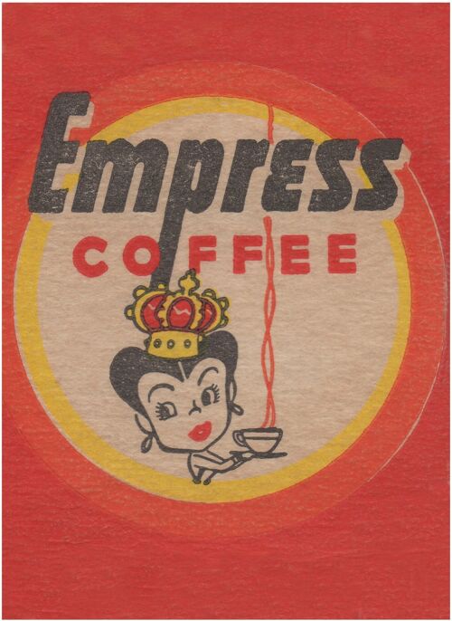 Empress Coffee, WW2 Era - 50x76cm (20x30 inch) Archival Print (Unframed)