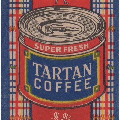 Tartan Coffee, Filadelfia 1920 - A4 (210x297 mm) Impresión de archivo (sin marco)