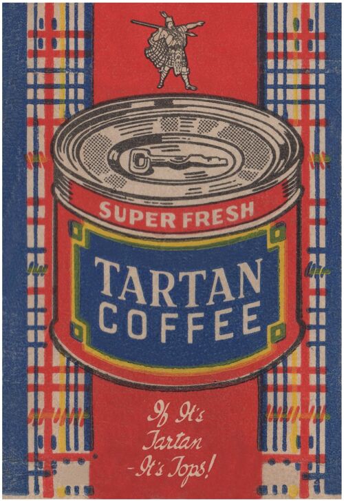 Tartan Coffee, Philadelphia 1920 - A3+ (329x483mm, 13x19 inch) Archival Print (Unframed)