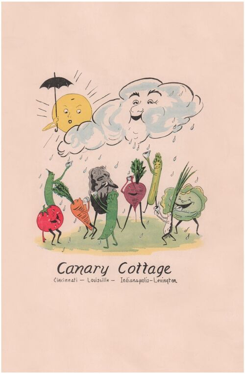 Canary Cottage, Lexington KY 1938 - A4 (210x297mm) Archival Print (Unframed)
