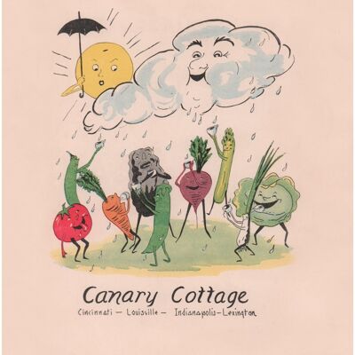 Canary Cottage, Lexington KY 1938 - A4 (210 x 297 mm) Archivdruck (ungerahmt)