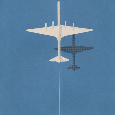 Clipper Pan American anni '40 - Posteriore - A3+ (329x483 mm, 13x19 pollici) Stampe d'archivio (senza cornice)