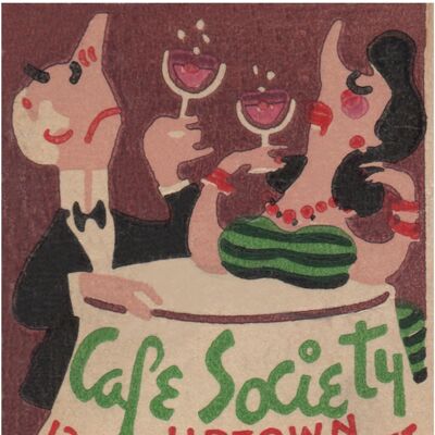 Café Society Uptown, New York 1940s - A1 (594x840mm) Archival Print (Unframed)