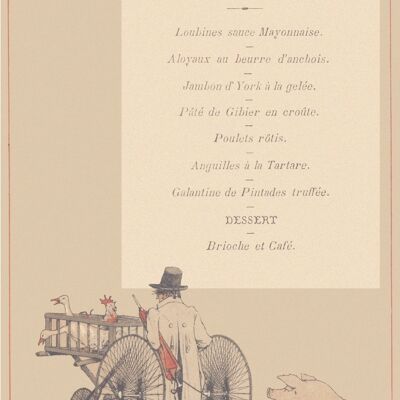 Déjeuner, Château de Francs, Bègles, Francia 1890 - A4 (210x297 mm) Stampa d'archivio (senza cornice)