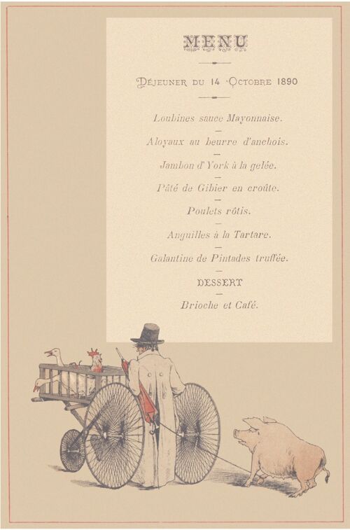 Déjeuner, Château de Francs, Bègles, France 1890 - A3 (297x420mm) Archival Print (Unframed)