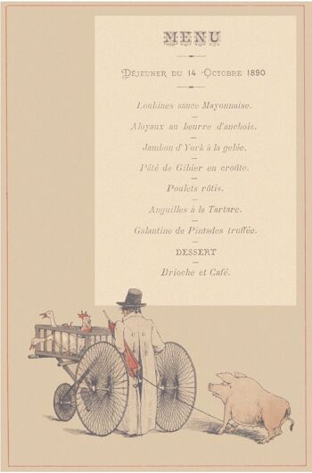 Déjeuner, Château de Francs, Bègles, France 1890 - A2 (420x594mm) Tirage d'archives (Sans cadre)