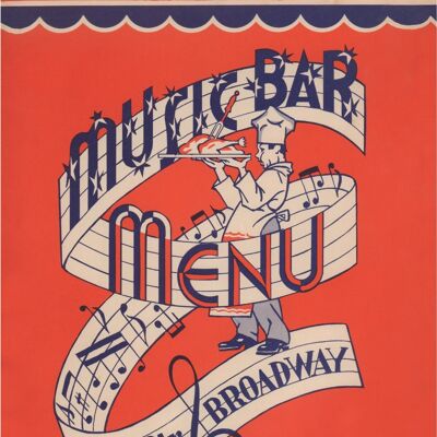 Music Bar, New York 1941 - A2 (420x594mm) Archival Print (Unframed)
