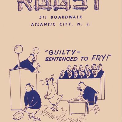 The Roost, Atlantic City 1946/7 - A4 (210x297mm) Archival Print (Unframed)