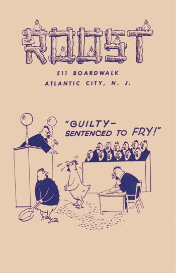 The Roost, Atlantic City 1946/7 - A3 (297x420mm) impression d'archives (sans cadre) 1