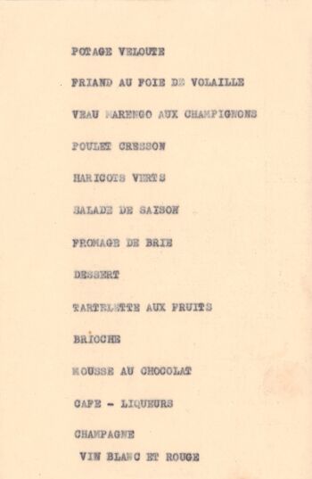 Menu Pompiers, France 1955 - A1 (594x840mm) Tirage d'archives (Sans cadre) 2