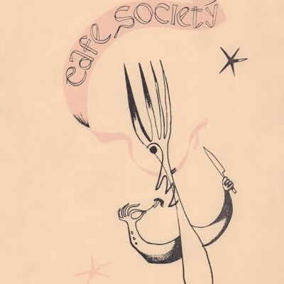 Cafe Society, New York 1943 - A4 (210x297mm) Archivdruck (ungerahmt)