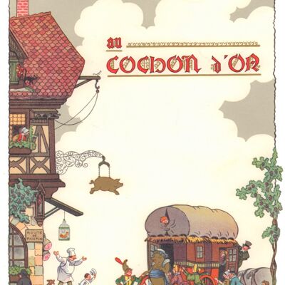 Au Cochon d'or, Paris 1950er Jahre - A1 (594 x 840 mm) Archivdruck (ungerahmt)