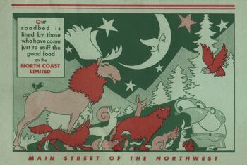 North Coast Limited Main Street of the North West 1951 - 50 x 76 cm (20 x 30 pouces) impression d'archives (sans cadre) 1