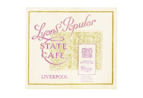 Lyons' Popular State Café, Liverpool, 1928 - A3 (297x420mm) Archival Print (Unframed)