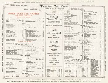 Trocadéro, Londres 1913 - A1 (594x840mm) Tirage d'archives (Sans cadre) 2